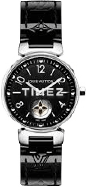 LOUIS VUITTON,Tambour Moon 28mm,28mm,Stainless Steel,Luminous,Black,Quartz,Sapphire,Crystal Glass,Round,QAAA86