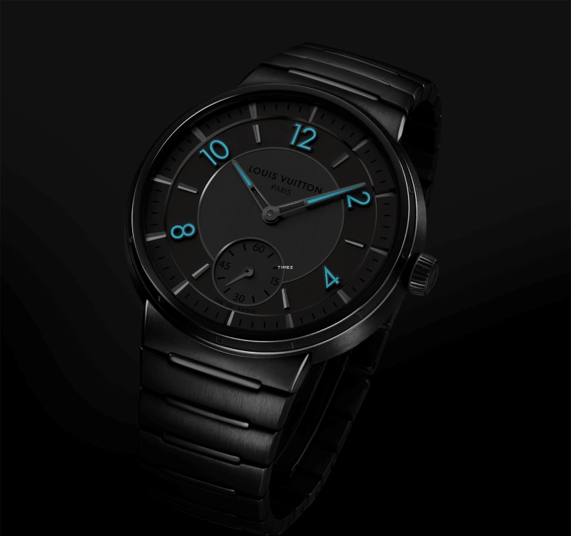 LOUIS VUITTON,Tambour 40mm,40mm,Stainless Steel,Grey,Automatic,Sapphire,Crystal Glass,Round,W1ST10
