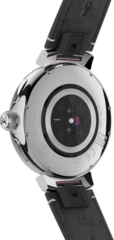 LOUIS VUITTON,Tambour Horizon 44mm,44mm,Stainless Steel,Black,Processor,Smartwatch,Sapphire,Crystal Glass,QBB190