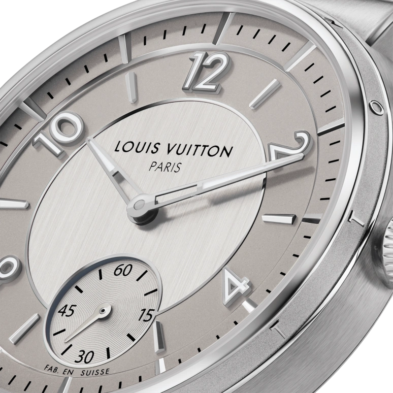 LOUIS VUITTON,Tambour 40mm,40mm,Stainless Steel,Grey,Automatic,Sapphire,Crystal Glass,Round,W1ST10