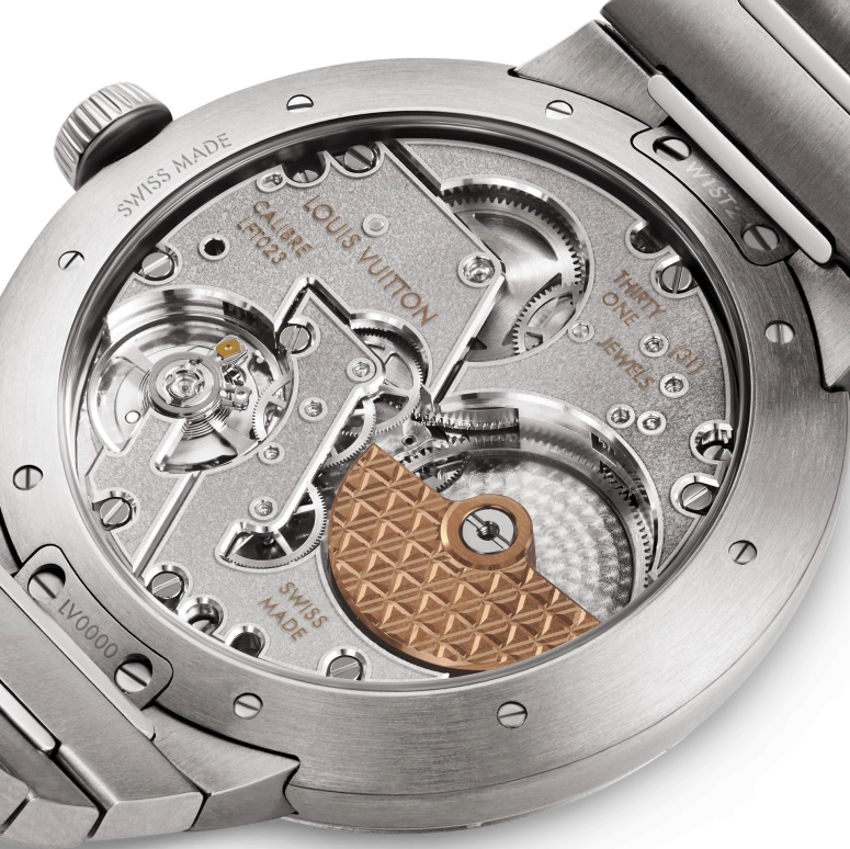LOUIS VUITTON,Tambour 40mm,40mm,Stainless Steel,Blue,Automatic,Sapphire,Crystal Glass,Round,W1ST20