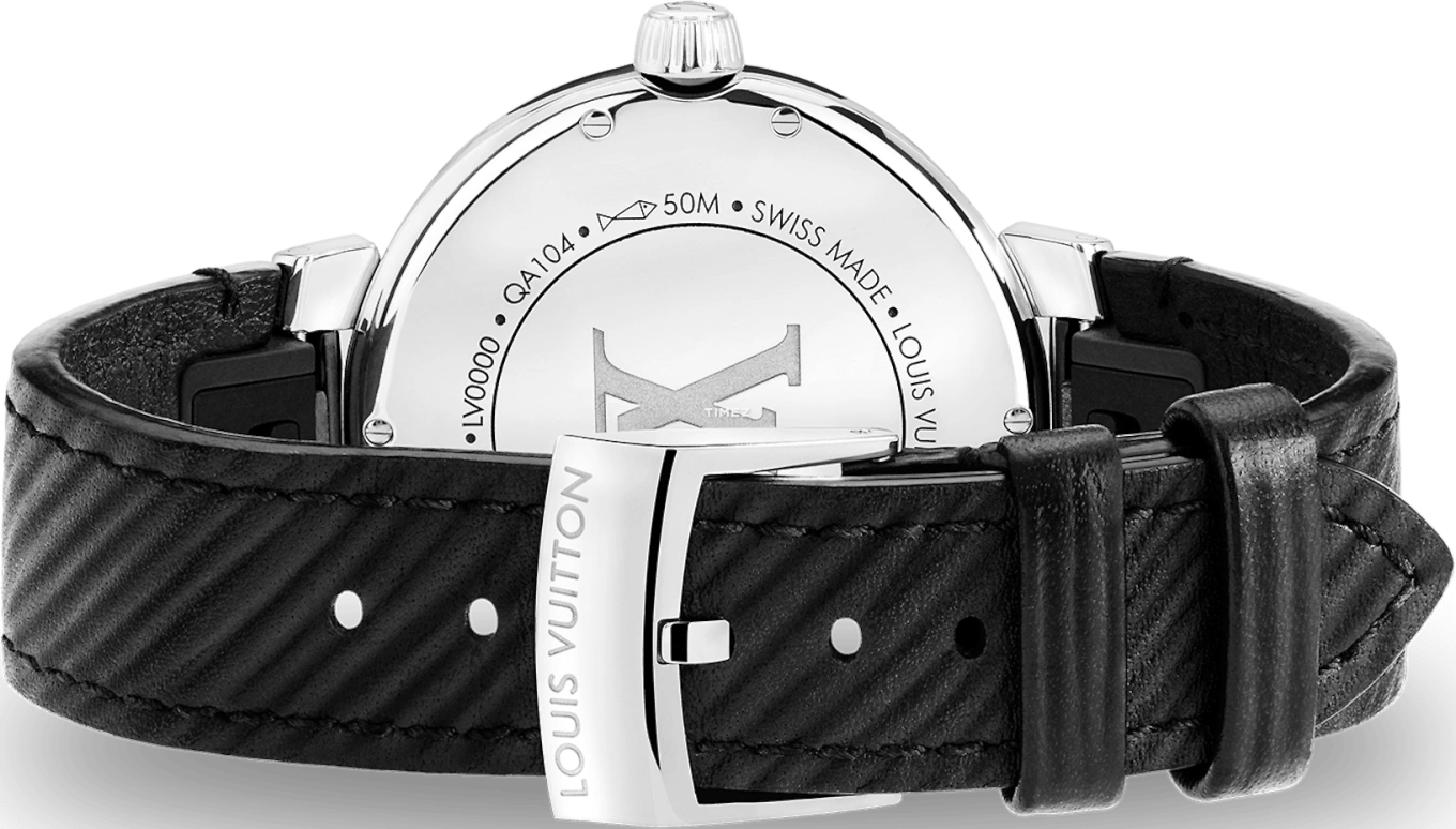 LOUIS VUITTON,Tambour Moon 35mm,35mm,Stainless Steel,White,Quartz,Dule Time,Sapphire,Crystal Glass,QBB126