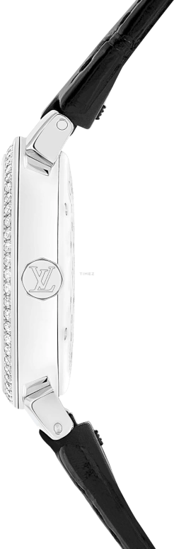 LOUIS VUITTON,Other 28mm,28mm,Stainless Steel,Silver,White,Quartz,Sapphire,Crystal Glass,Round,QBB117