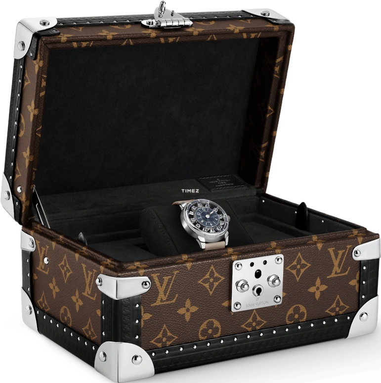 LOUIS VUITTON,Tambour Taiko Spin Time 42.50mm,42.50mm,White Gold,Blue,Automatic,45hours,In-house Caliber,W9WG41