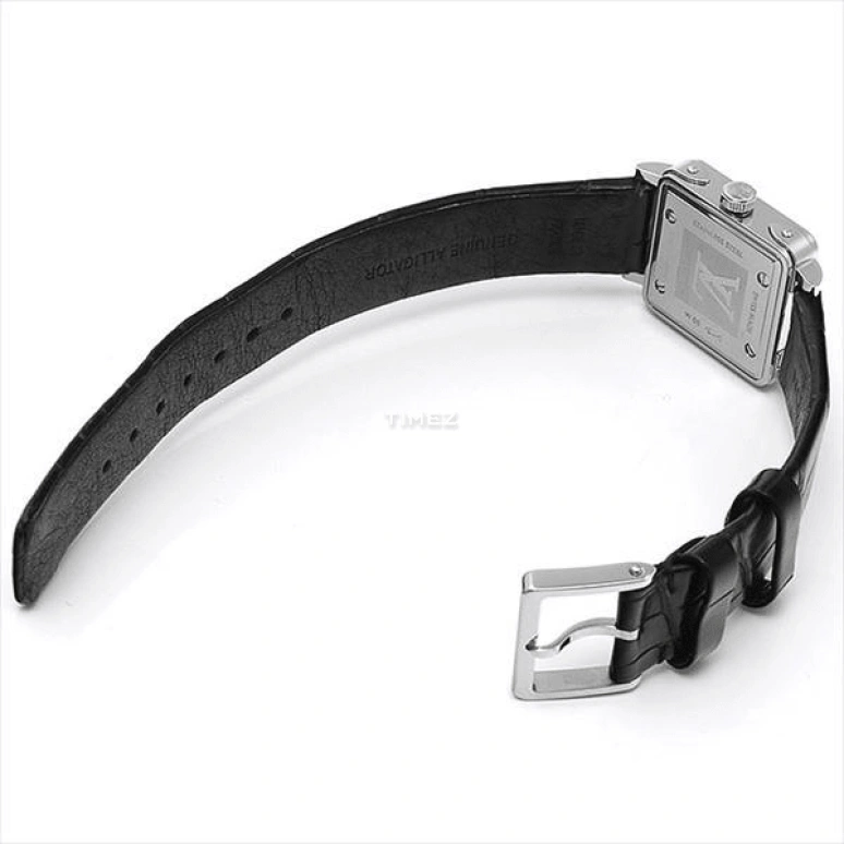 LOUIS VUITTON,EMPRISE 23mm,23mm,Stainless Steel,Black,Quartz,Square,Silver,Q3M010