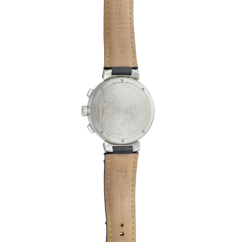 LOUIS VUITTON,Tambour 41.50mm,41.50mm,Stainless Steel,Silver,Automatic,Chronograph,Day,Q112E0