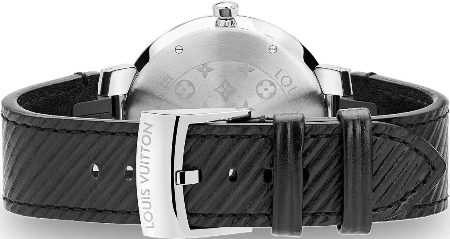 LOUIS VUITTON,Other 33mm,33mm,Stainless Steel,Black,Quartz,Sapphire,Crystal Glass,Round,QBB170