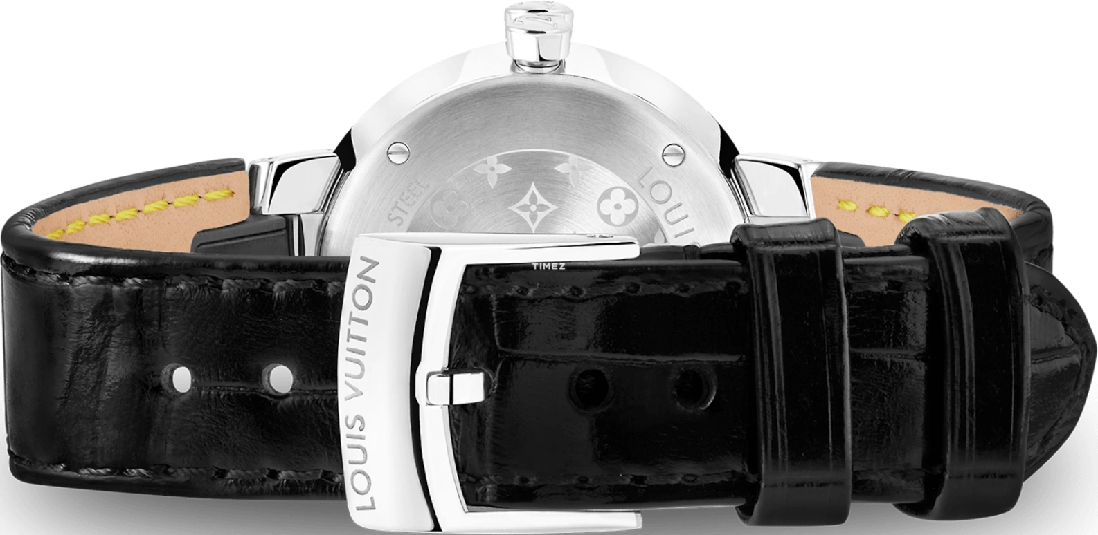 LOUIS VUITTON,Other 28mm,28mm,Stainless Steel,Silver,White,Quartz,Sapphire,Crystal Glass,Round,QBB117