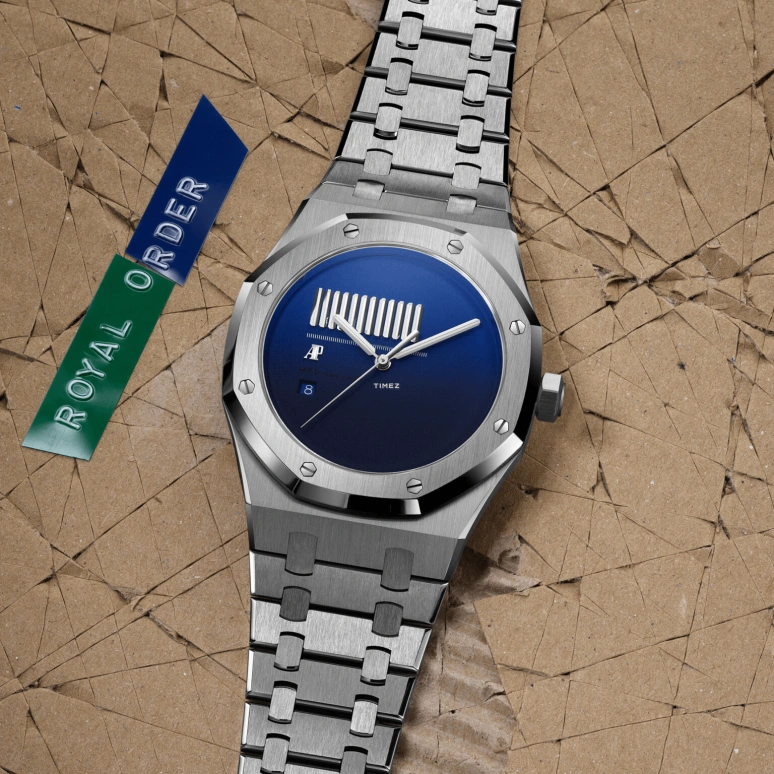 MAD Paris,Other 41mm,41mm,Stainless Steel,Blue,Automatic,Day,Sapphire,15400ST