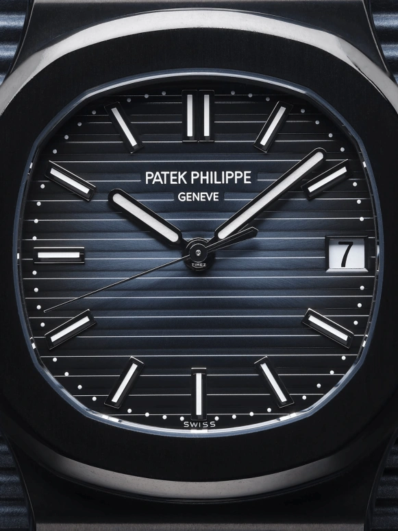MAD Paris,Other 40.50mm,40.50mm,Stainless Steel,Blue,Black,Gradient,Automatic,Day,Sapphire,5711,5711/1A-010
