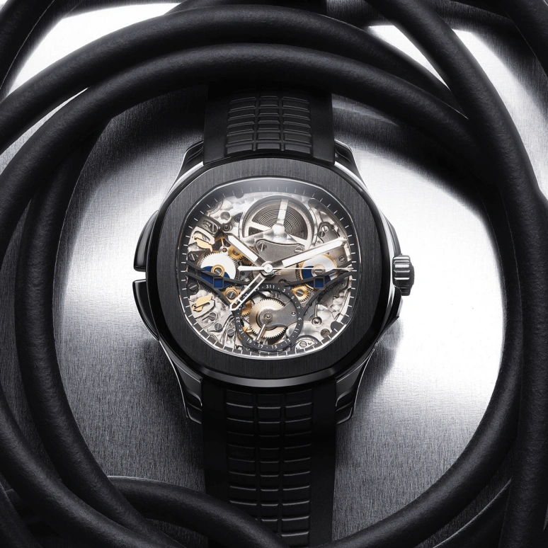MAD Paris,Other 40.50mm,40.50mm,Stainless Steel,Silver,Skeleton,Automatic,Day,Dule Time,5164A