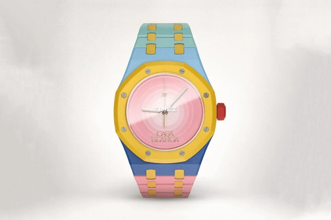 MAD Paris,Other 37mm,37mm,Ceramic,Pink,Automatic,Sapphire,Octagon,15450ST Casablanca Pink