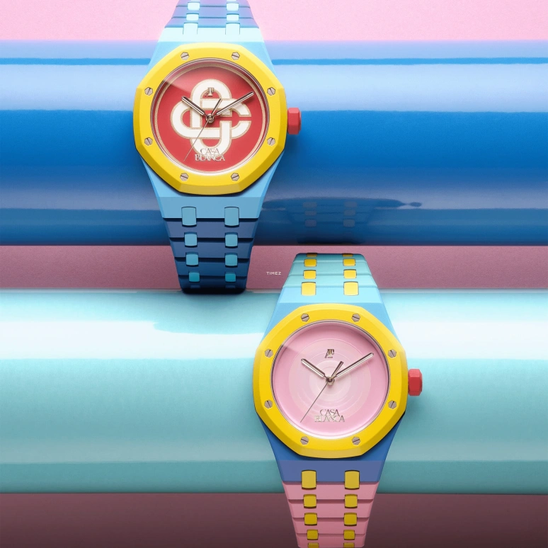 MAD Paris,Other 37mm,37mm,Ceramic,Pink,Automatic,Sapphire,Octagon,15450ST Casablanca Pink