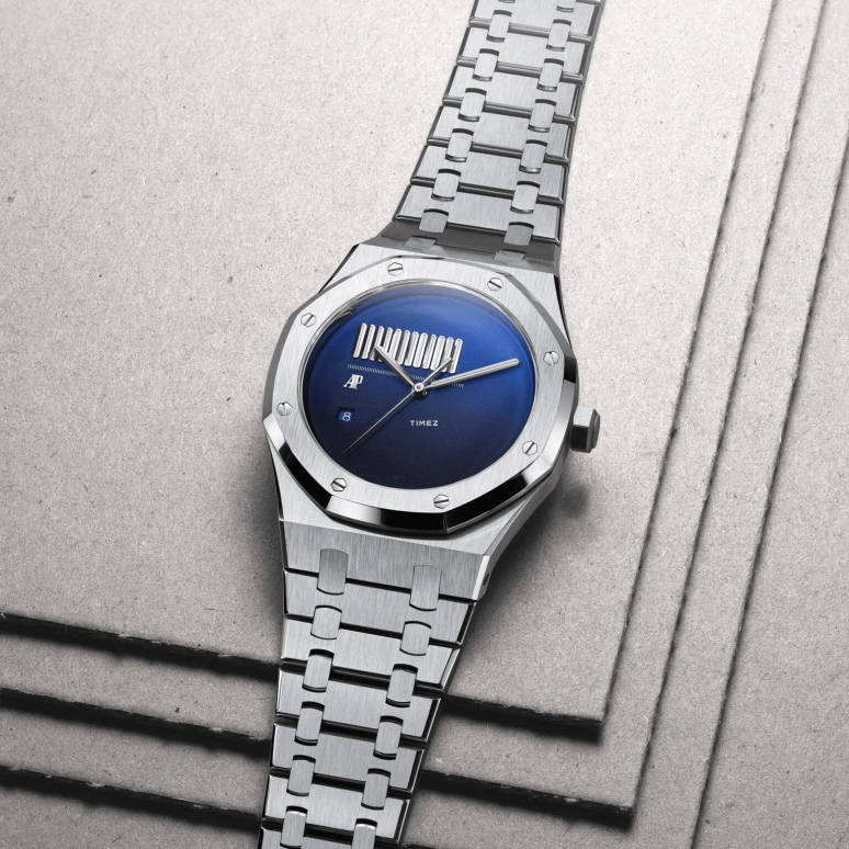 MAD Paris,Other 41mm,41mm,Stainless Steel,Blue,Automatic,Day,Sapphire,15400ST