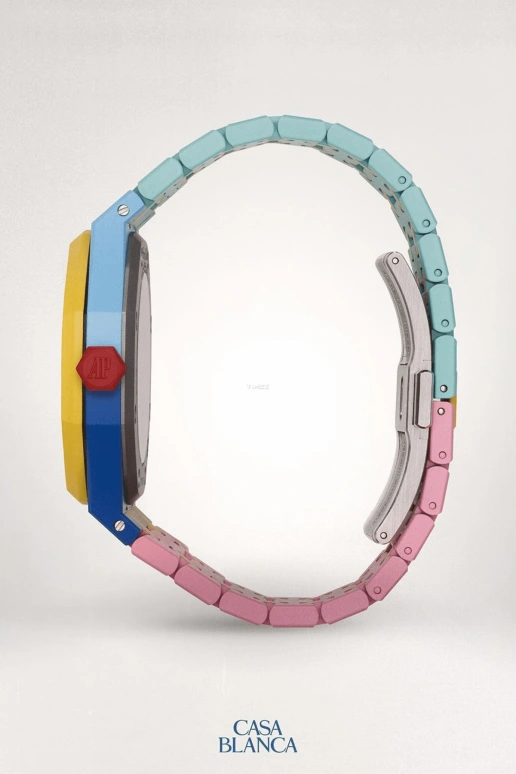 MAD Paris,Other 37mm,37mm,Ceramic,Pink,Automatic,Sapphire,Octagon,15450ST Casablanca Pink
