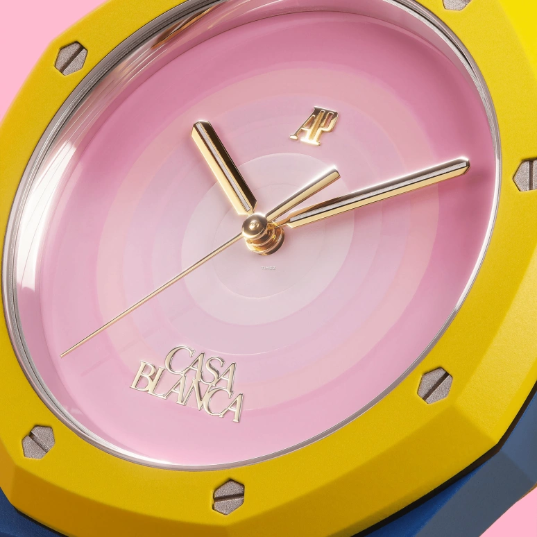MAD Paris,Other 37mm,37mm,Ceramic,Pink,Automatic,Sapphire,Octagon,15450ST Casablanca Pink