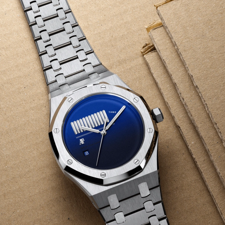 MAD Paris,Other 41mm,41mm,Stainless Steel,Blue,Automatic,Day,Sapphire,15400ST