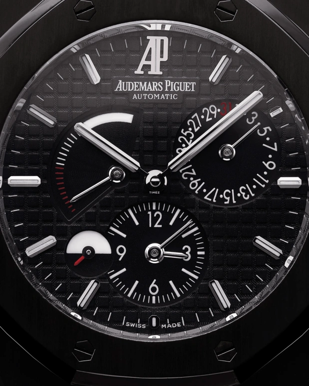 MAD Paris,Other ,Stainless Steel,Black,Automatic,Day,Power Reserve Indicator,Dule Time,Day / Night Indication,Sapphire,Octagon,15400STRODT001