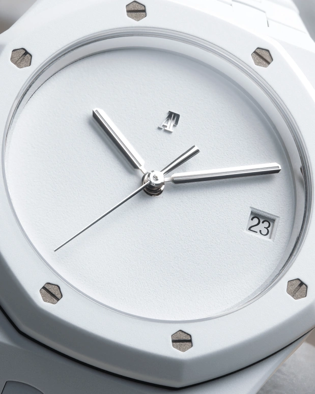 MAD Paris,Other ,Ceramic,White,Automatic,Day,Sapphire,15450STCERRO001
