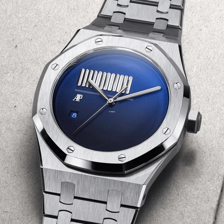 MAD Paris,Other 41mm,41mm,Stainless Steel,Blue,Automatic,Day,Sapphire,15400ST