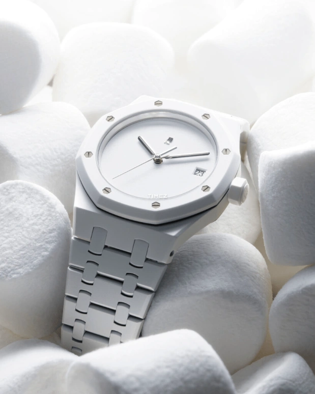 MAD Paris,Other ,Ceramic,White,Automatic,Day,Sapphire,15450STCERRO001