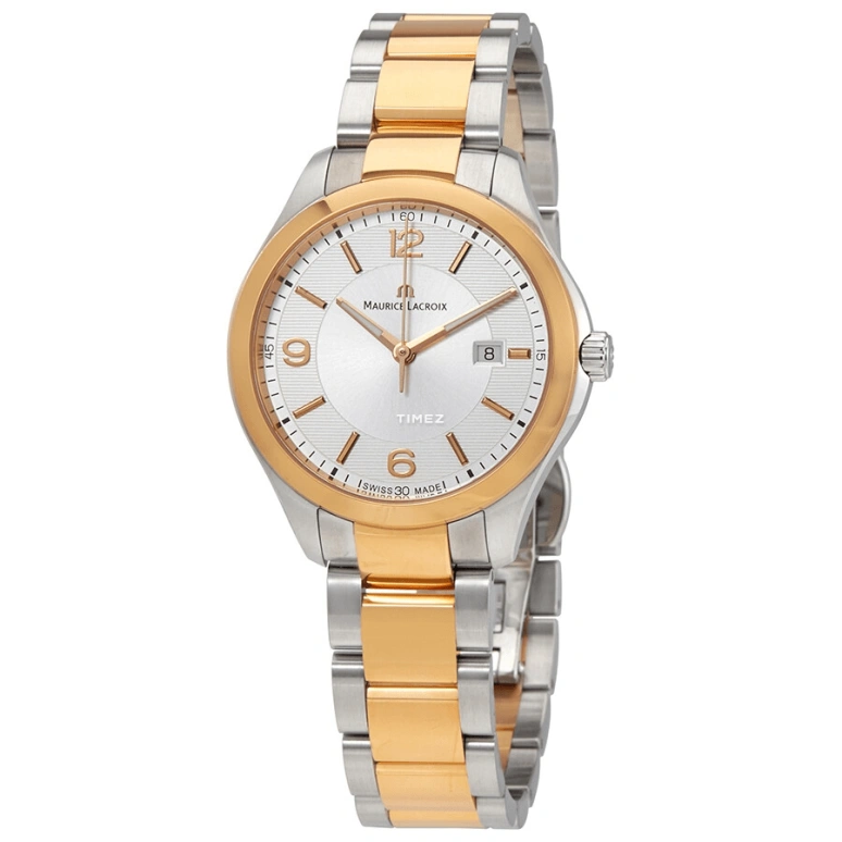 Maurice Lacroix,Miros 32mm,32mm,Stainless Steel,Silver White,Quartz,Day,Sapphire,Crystal Glass,MI1014,MI1014-PVP13-130