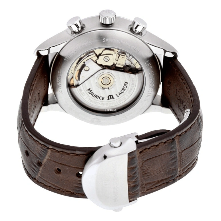Maurice Lacroix,les classiques 41mm,41mm,Stainless Steel,Silver White,Automatic,Chronograph,Day,LC6058,LC6058-SS001-131