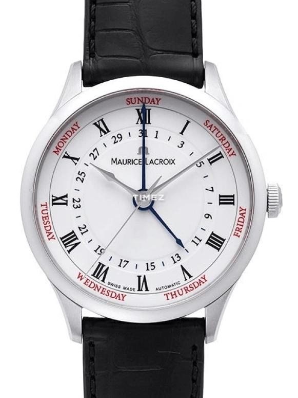 Maurice Lacroix,Masterpiece 40mm,40mm,Stainless Steel,White,Automatic,Date,Day,MP6507,MP6507-SS001-112-1