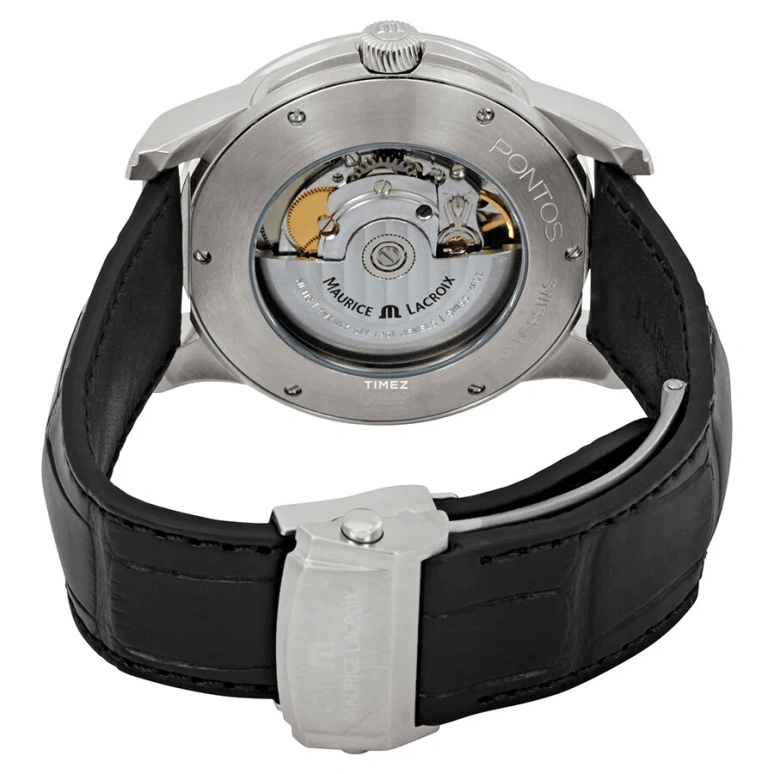 Maurice Lacroix,Pontos 40mm,40mm,Stainless Steel,Silver White,Automatic,Day,38hours,PT6148,PT6148-SS001-131-1