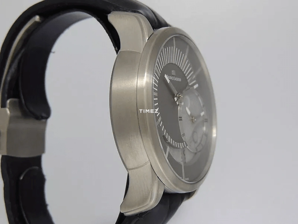 Maurice Lacroix,Pontos 45mm,45mm,Titanium,Silver,Automatic,Day,Dule Time,Day / Night Indication,PT6108,PT6108-TT031-291
