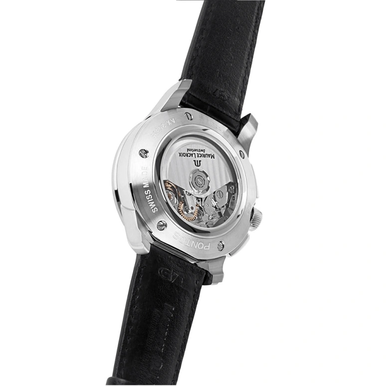 Maurice Lacroix,Pontos 43mm,43mm,Stainless Steel,Silver,Automatic,Chronograph,Day,PT6388,PT6388-SS001-131-1