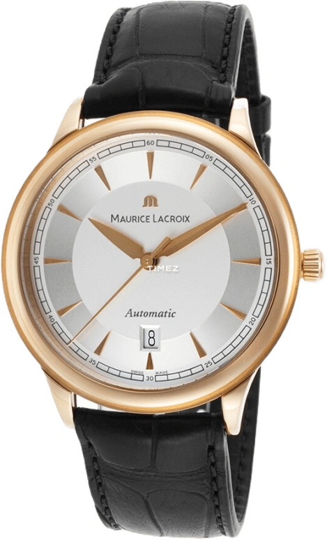 Maurice Lacroix,les classiques 40mm,40mm,Rose Gold,Silver White,Automatic,Day,38hours,LC6008,LC6008-PG101-130