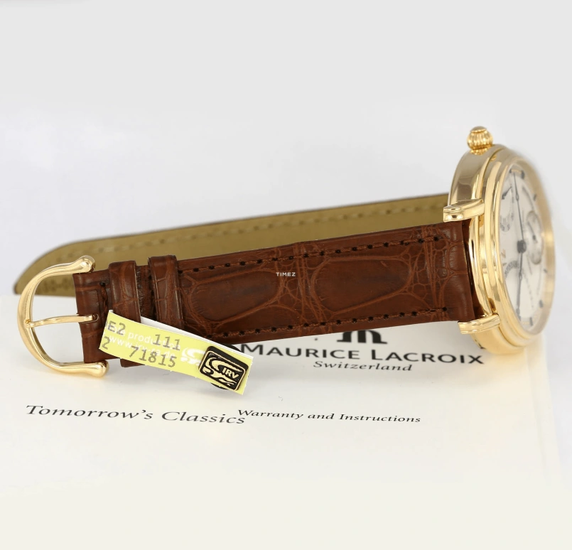 Maurice Lacroix,Masterpiece 43mm,43mm,Rose Gold,White,Handwound,Day,Power Reserve Indicator,MP7068,MP7068-PG101-190