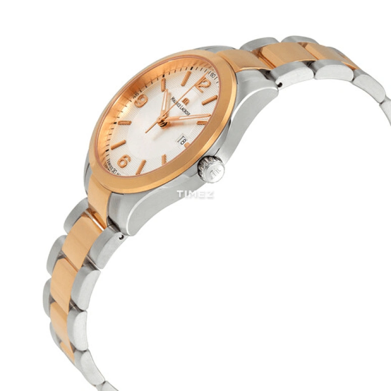 Maurice Lacroix,Miros 32mm,32mm,Stainless Steel,Silver White,Quartz,Day,Sapphire,Crystal Glass,MI1014,MI1014-PVP13-130
