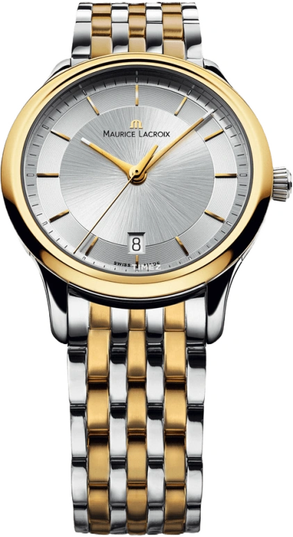 Maurice Lacroix,les classiques 38mm,38mm,Stainless Steel,Silver,Sapphire,Crystal Glass,Closed,LC1237,LC1237-PVY13-130-1