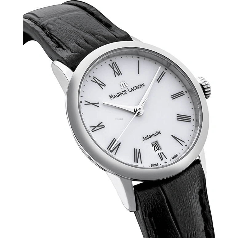 Maurice Lacroix,les classiques 28mm,28mm,Stainless Steel,White,Automatic,Day,38hours,LC6063,LC6063-SS001-110-1