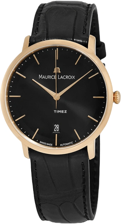 Maurice Lacroix,les classiques 38mm,38mm,Rose Gold,Black,Automatic,Day,38hours,LC6007,LC6007-PG101-330