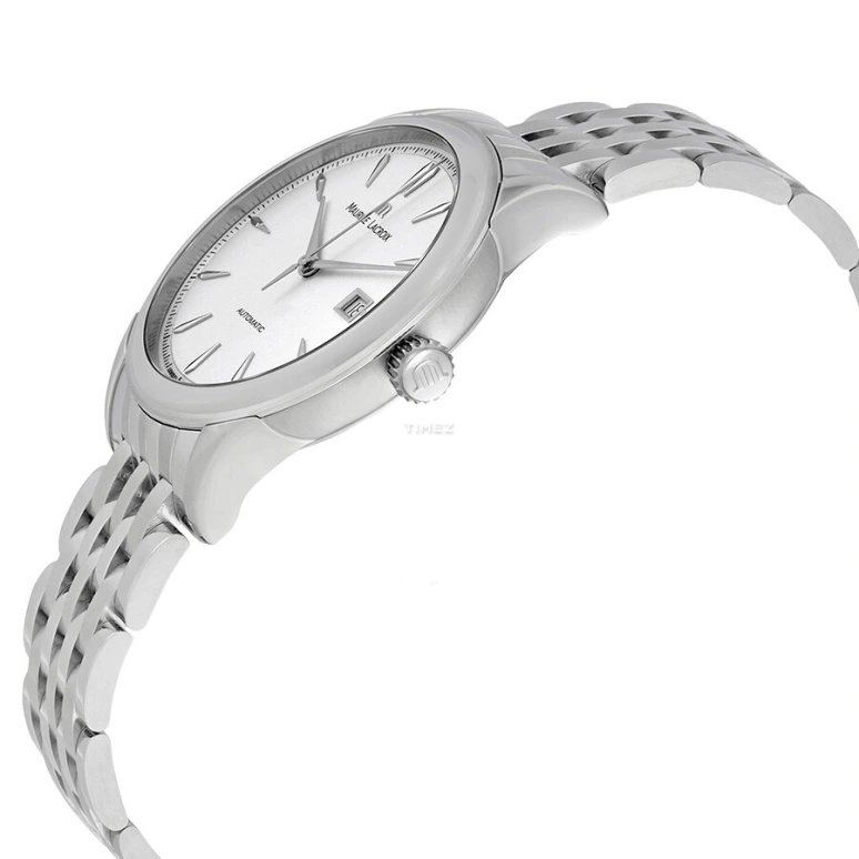 Maurice Lacroix,les classiques 40mm,40mm,Stainless Steel,White,Automatic,Day,38hours,LC6098,LC6098-SS002-130-1
