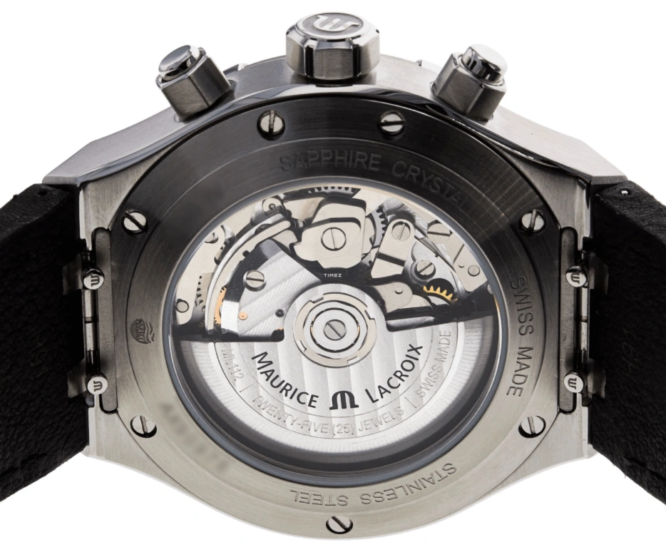 Maurice Lacroix,Aikon 44mm,44mm,Stainless Steel,White,Automatic,Chronograph,Date,Day,AI6038,AI6038-SS001-132-1
