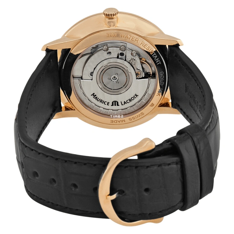 Maurice Lacroix,les classiques 38mm,38mm,Rose Gold,Black,Automatic,Day,38hours,LC6007,LC6007-PG101-330