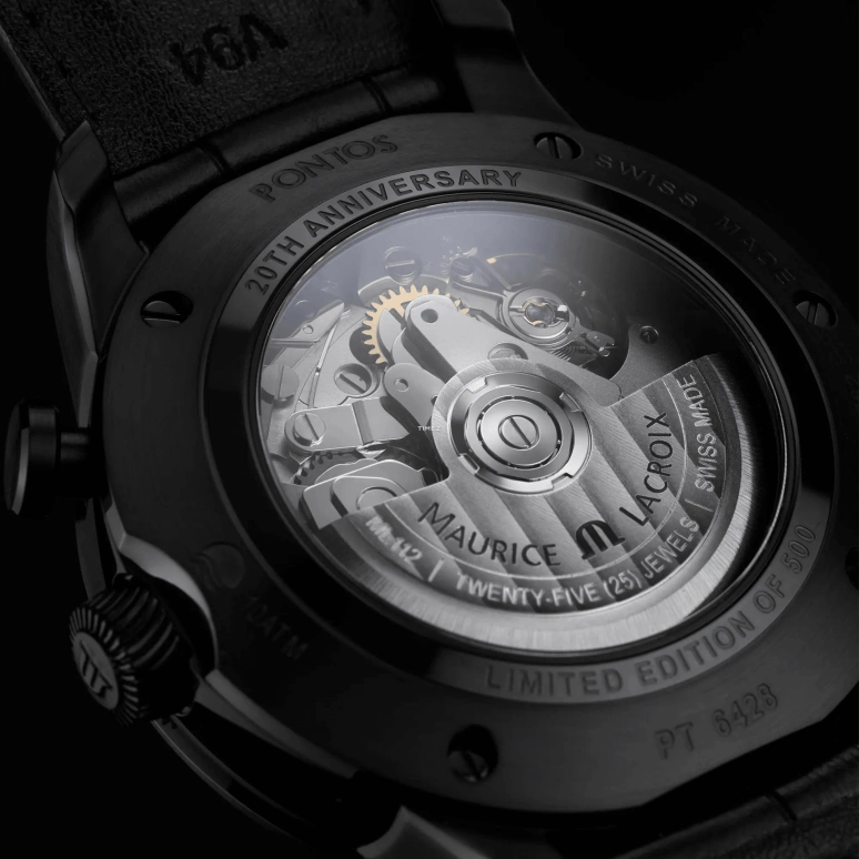 Maurice Lacroix,Pontos 41mm,41mm,Stainless Steel,Grey,Automatic,Chronograph,Monopoussoir,Day,PT6428,PT6428-DLB01-320-2