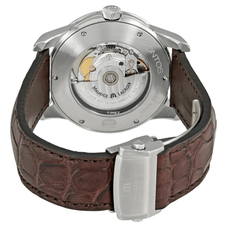 Maurice Lacroix,Pontos 40mm,40mm,Stainless Steel,Grey,Automatic,Date,Day,PT6158,PT6158-SS001-03E-1