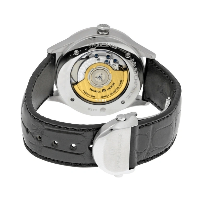 Maurice Lacroix,Masterpiece 40mm,40mm,Stainless Steel,Silver White,Automatic,Dule Time,Big Date,MP6707,MP6707-SS001-111