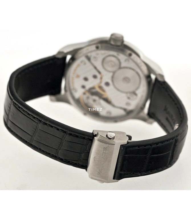 Maurice Lacroix,Pontos 43mm,43mm,Stainless Steel,Silver White,Handwound,In-house Caliber,Sapphire,Crystal Glass,PT7558,PT7558-SS001-130