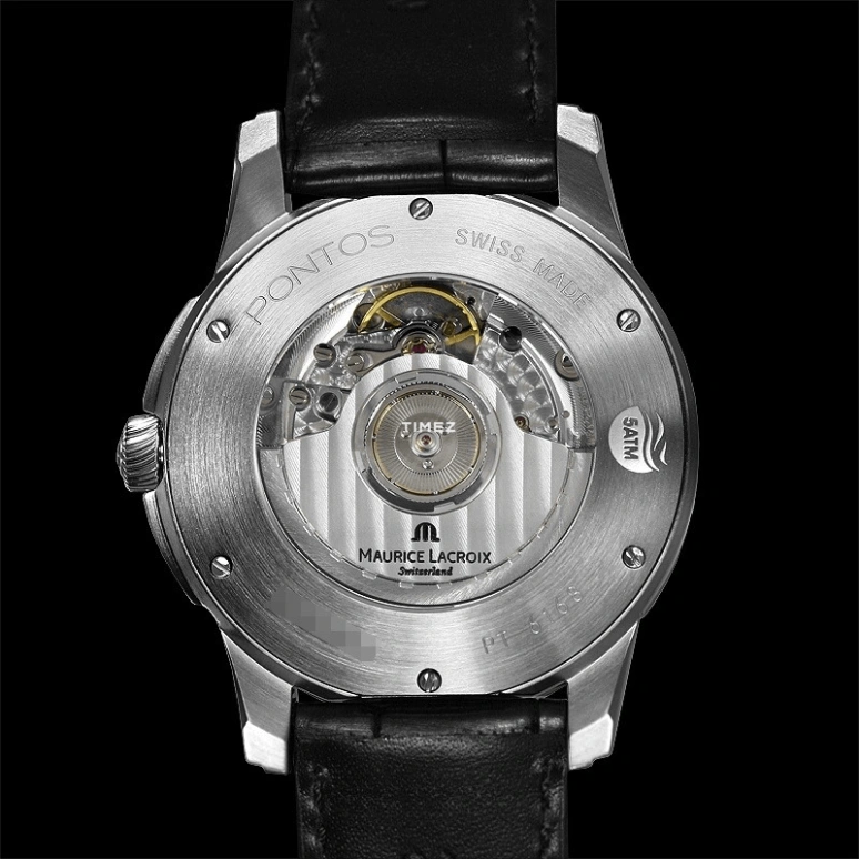 Maurice Lacroix,Pontos 40mm,40mm,Stainless Steel,Silver White,Automatic,Day,Power Reserve Indicator,PT6168,PT6168-SS001-131-1