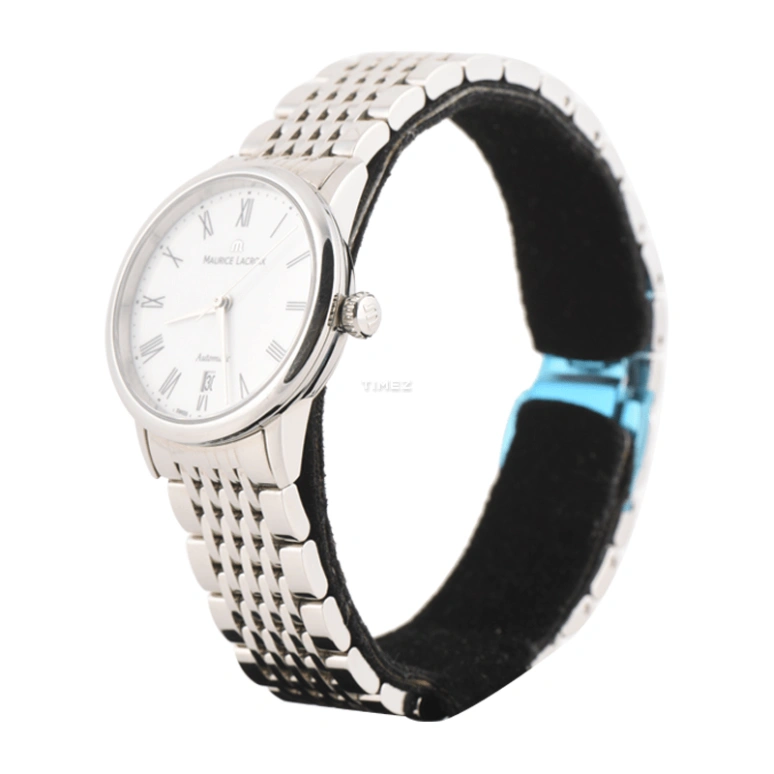 Maurice Lacroix,les classiques 38mm,38mm,Stainless Steel,White,Automatic,Day,38hours,LC6067,LC6067-SS002-110-1