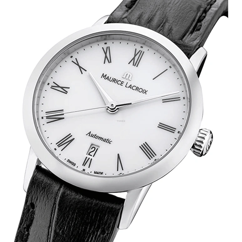 Maurice Lacroix,les classiques 28mm,28mm,Stainless Steel,White,Automatic,Day,38hours,LC6063,LC6063-SS001-110-1