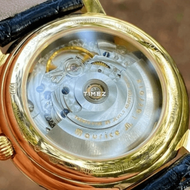 Maurice Lacroix,les classiques 40mm,40mm,Yellow Gold,Silver White,Automatic,Moonphase,Month,Date,Day,In-house Caliber,Sapphire,Crystal Glass,LC6068,LC6068-YS101-132-1