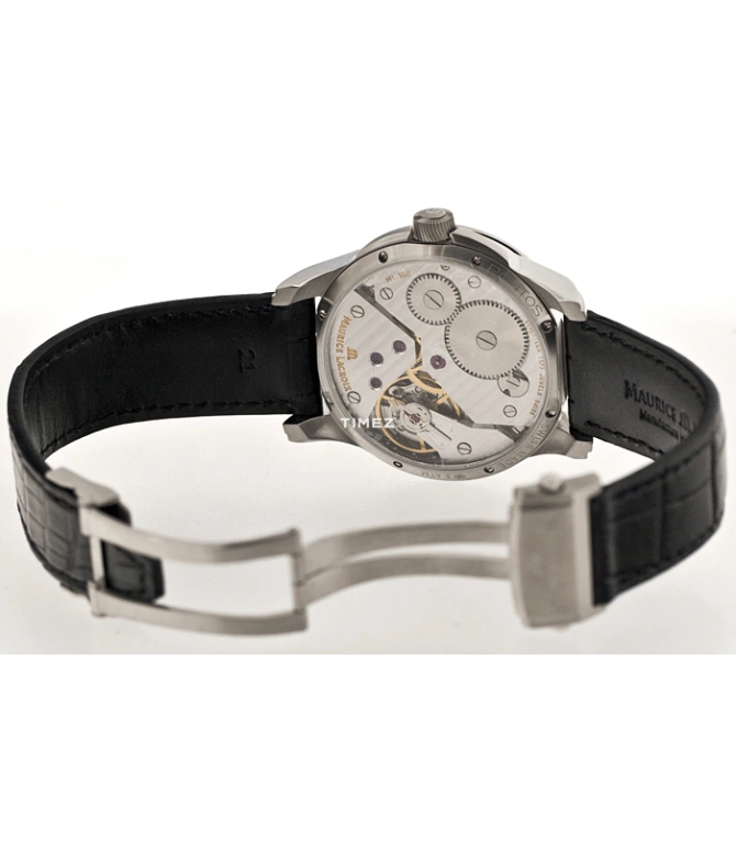 Maurice Lacroix,Pontos 43mm,43mm,Stainless Steel,Silver White,Handwound,In-house Caliber,Sapphire,Crystal Glass,PT7558,PT7558-SS001-130