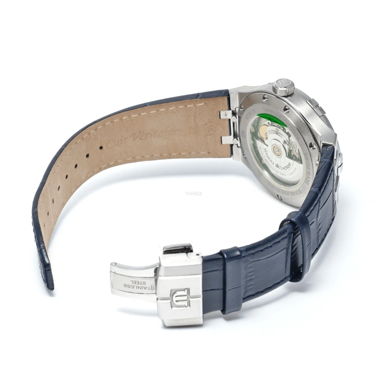Maurice Lacroix,Aikon 42mm,42mm,Stainless Steel,Blue,Automatic,Day,38hours,AI6008,AI6008-SS001-430-1